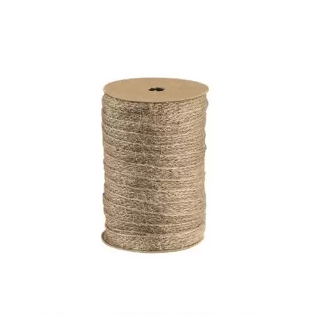 Linane naturaalne punutud lint Utah 10 mm