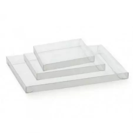 Läbipaistvad lamedad ristkülikukujulised kastid