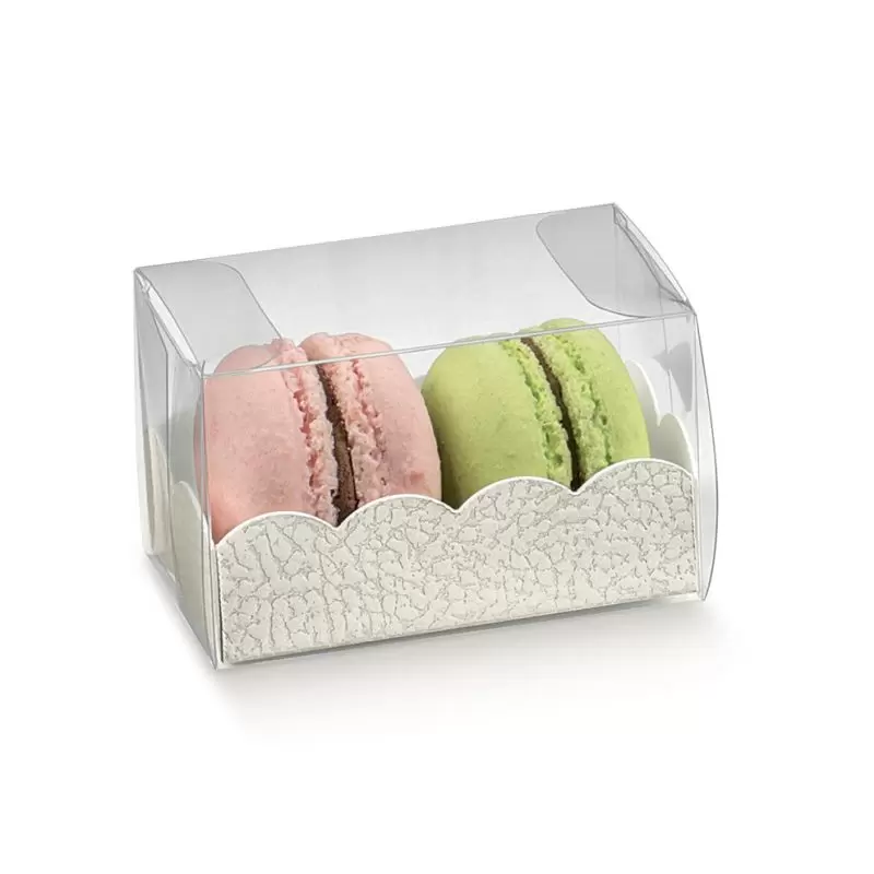 Caurspīdīga kaste Macarons Pelle