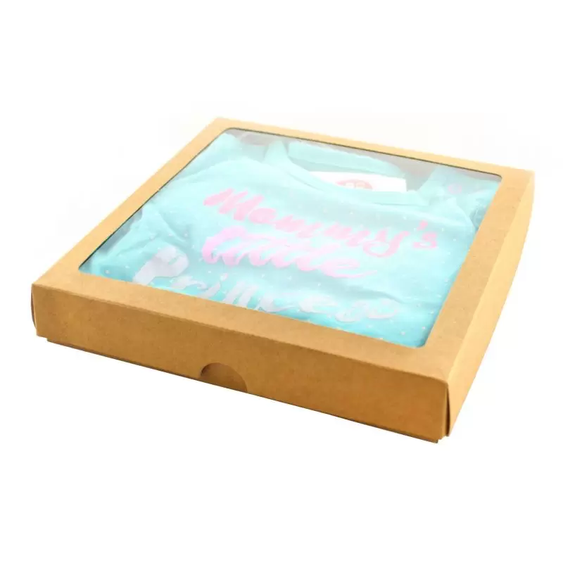 Dėžutė su skaidriu langeliu ruda 200 x 200 x 30 mm