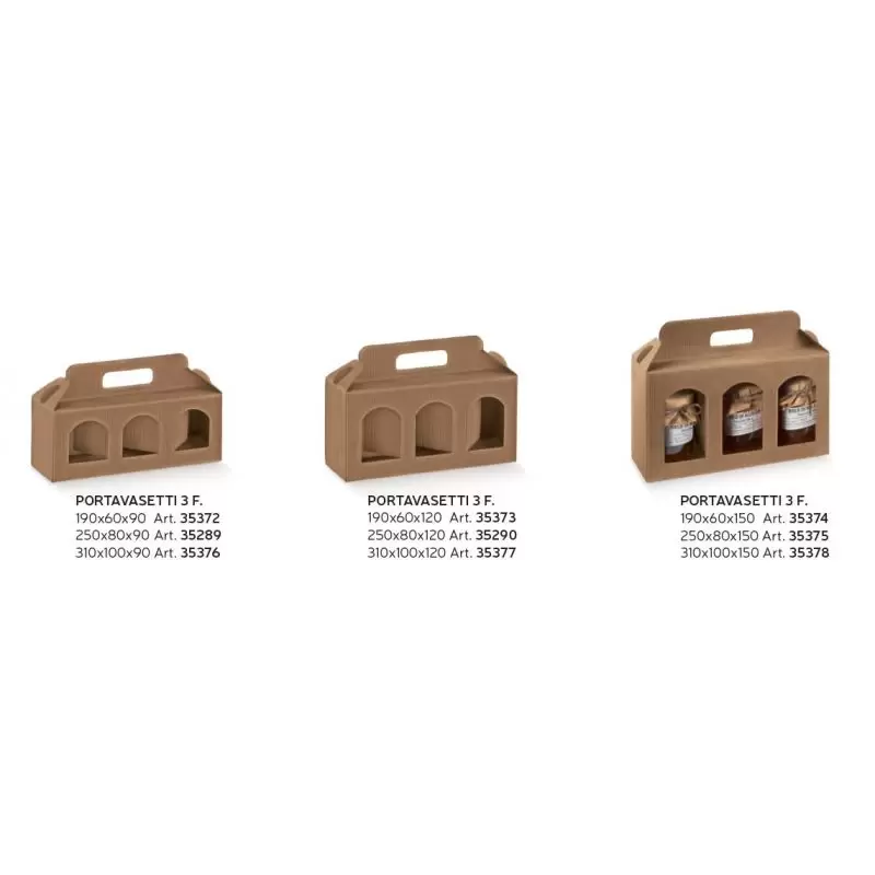 Kaste Portavasetti 3 nodalījumi gofrēta