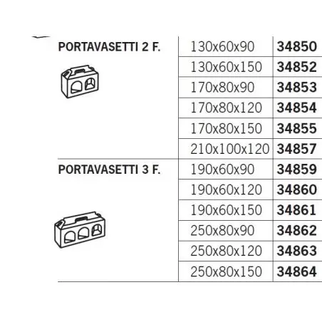 Kaste Portavasetti 2 nodalījumi zelta