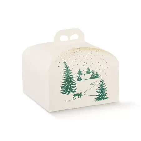 Kastīte Ziemassvētku Portapanettone ar rokturi