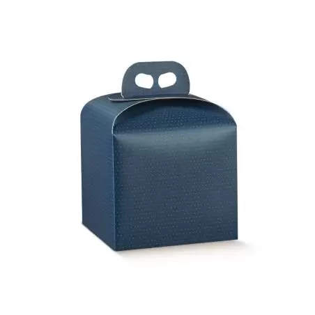 Panettone dėžutė su rankenėle mėlyna