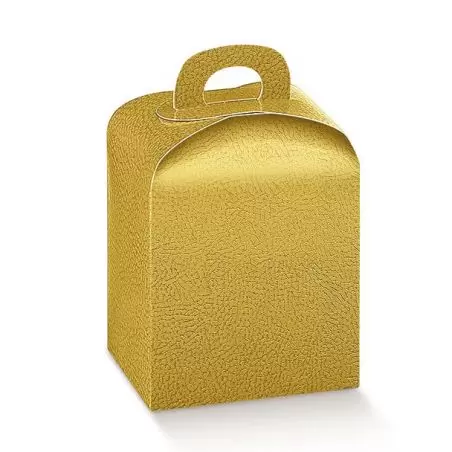 Dėžutė Porta su rankenėle auksinė