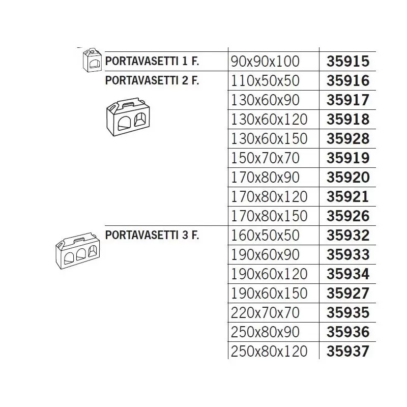Kaste Portavasetti 3 nodalījumi dabīgi brūnā krāsā
