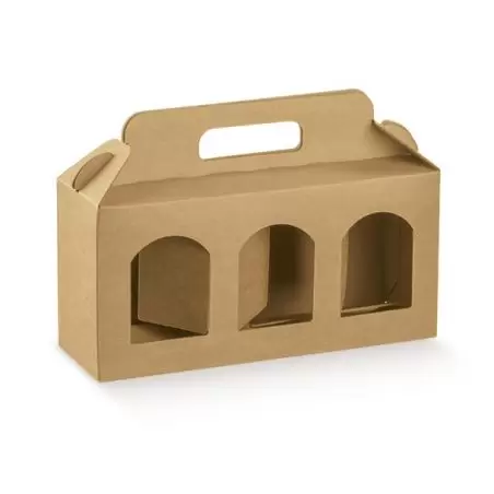 Kaste Portavasetti 3 nodalījumi dabīgi brūnā krāsā