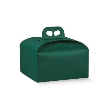 Zaļa Portapanettone kaste ar rokturi