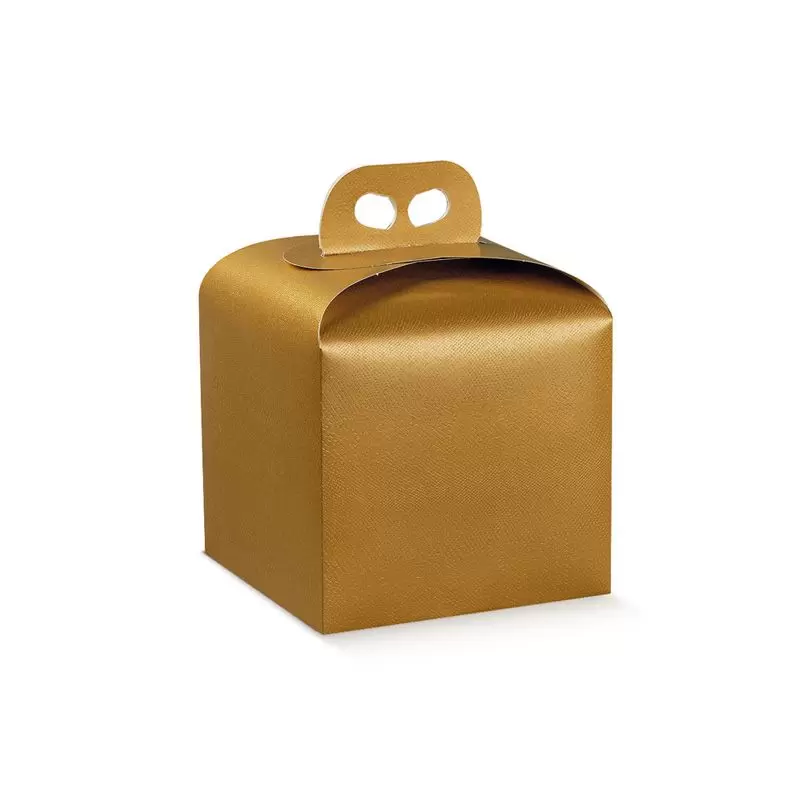 Panettone kuldne karp käepidemega