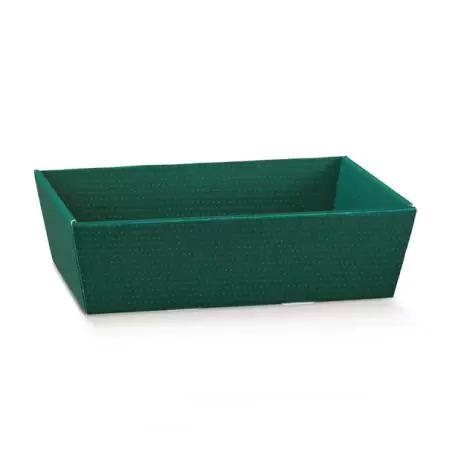 Vassoio Conico rohelise pvc-kaanega karp