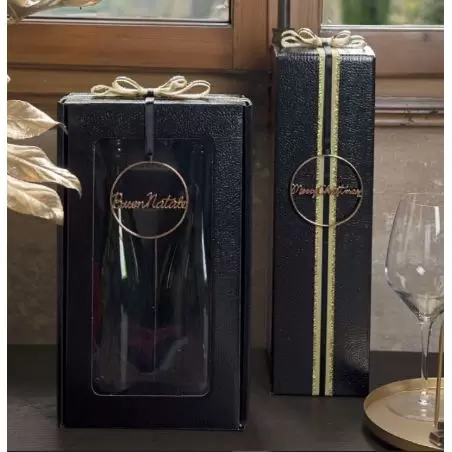 Cantinetta karp 2 pudelit must läbipaistva aknaga