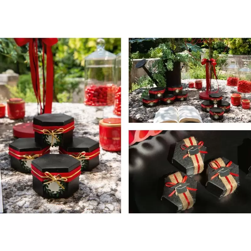 Dėžutė šešiakampė juoda