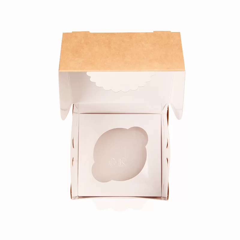 Kastīte Eco 1 cupcake ar caurspīdīgu logu