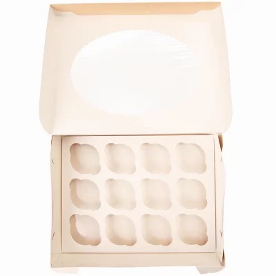 Dėžutė Eco 12 keksiukų su skaidriu langeliu 2