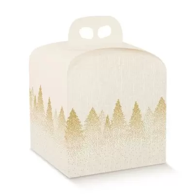 Kalėdinė dėžutė Portapanettone seta su rankenėle