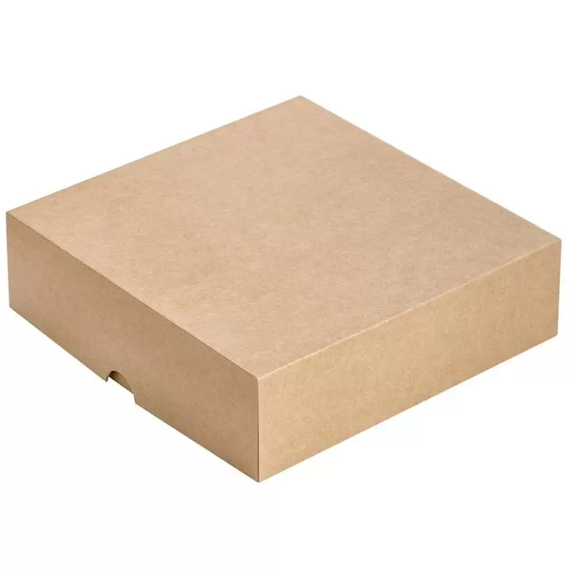 Dėžutė iš kartono dviejų spalvų 210 x 210 x 60 mm