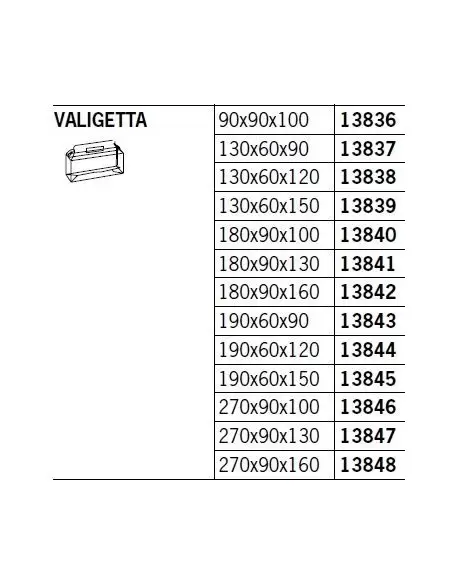Skaidri dėžutė Valigetta