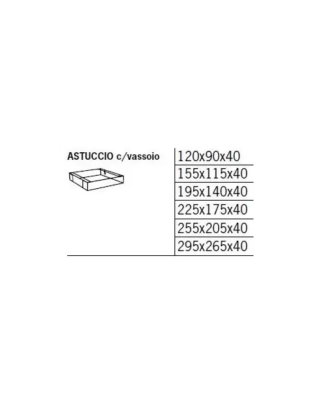 Läbipaistev kast Astuccio Pelle koos vooderdisega