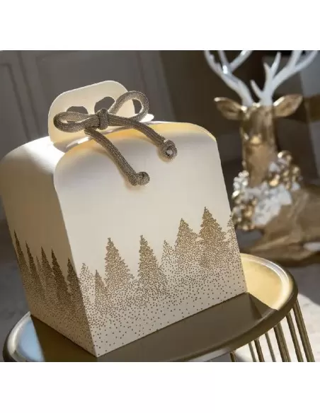 Ziemassvētku kastīte Portapanettone seta ar roktura komplektu