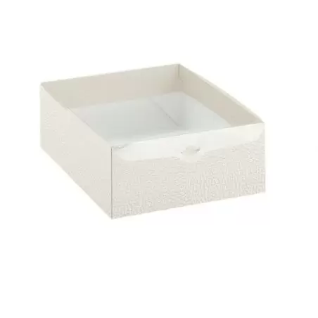 Dėžutė Dolcezza Pelle su skaidriu pvc. dangteliu