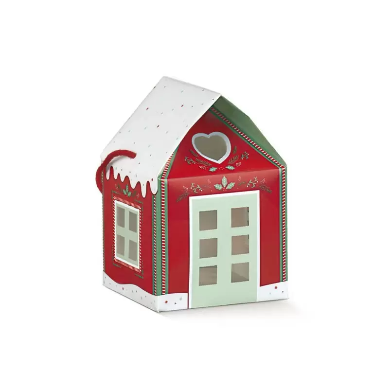 Box Casseta maja punane valge varikatusega