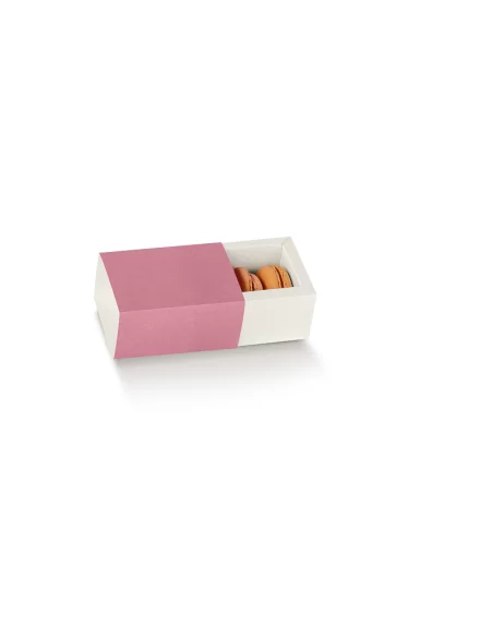 Suletud karbid Macarons-küpsiste jaoks