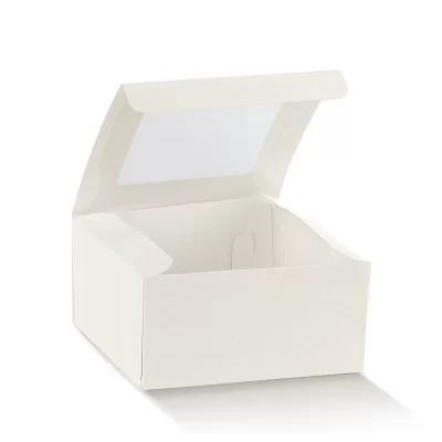 Pratica konditorejas izstrādājumu kaste ar caurspīdīgu logu 2