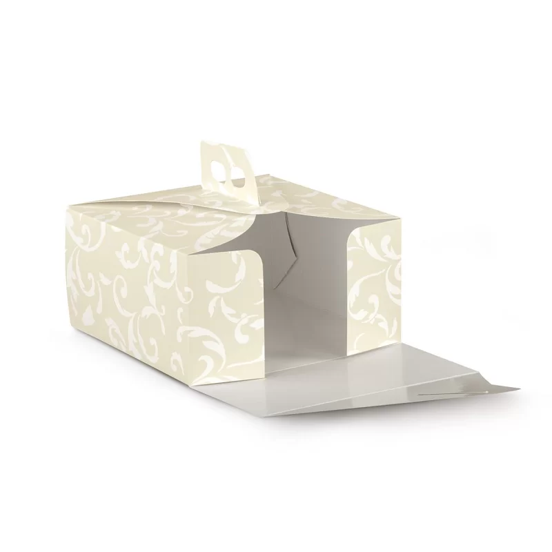 Torto dėžutės su rankenėle ir šoniniu atidarymu