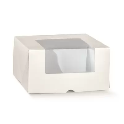 Pronta Pelle kast läbipaistva aknaga
