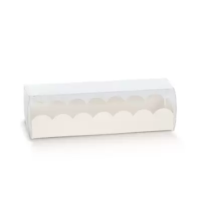 Macarons dėžutė Fibra balta 2