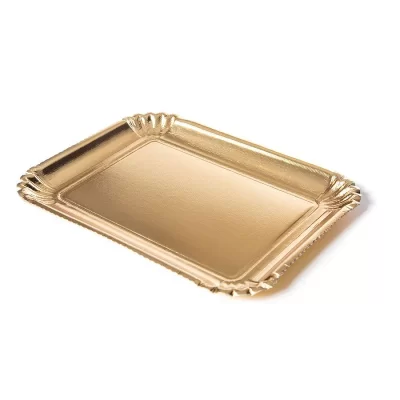 Serviravimo padėklas auksinis 350 x 265 mm. 6S 2