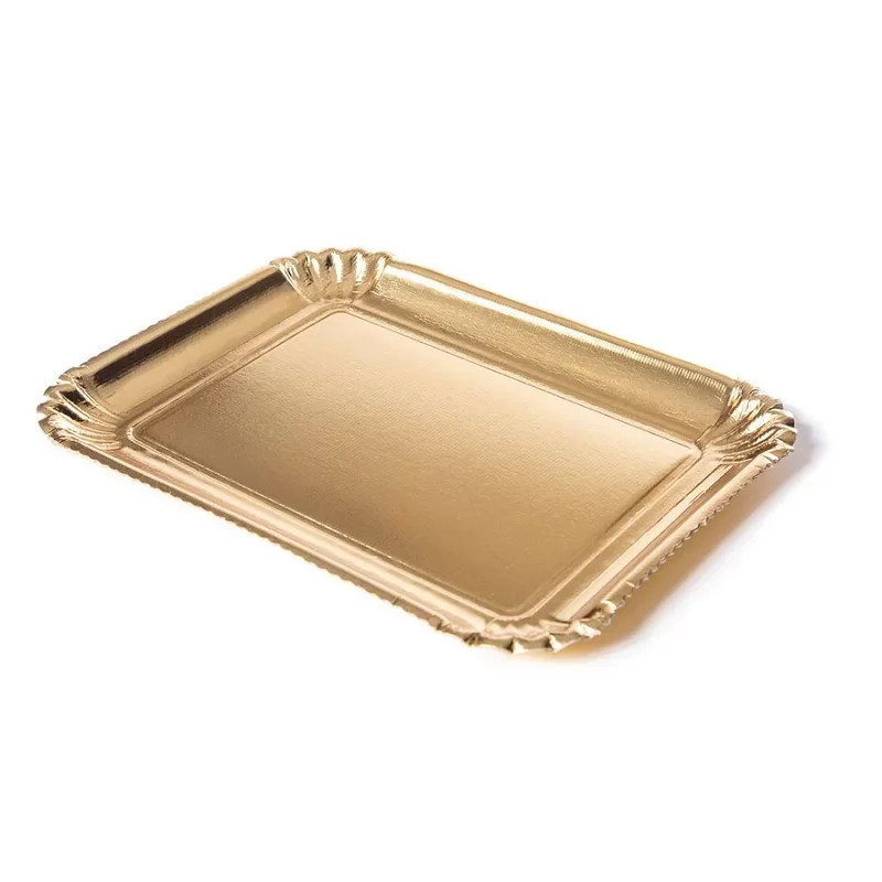 Servēšanas paplāte zelta 350 x 265 mm. 6S