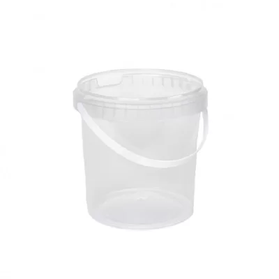 Plastikinis kibirėlis su dangteliu 770 ml