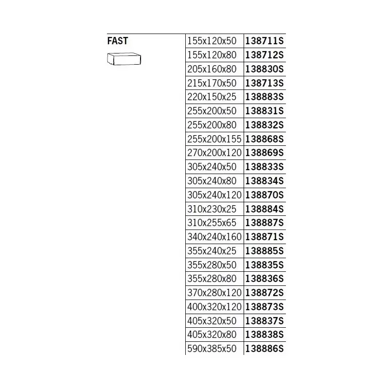 Ātri aizveramā kaste Avana Fast