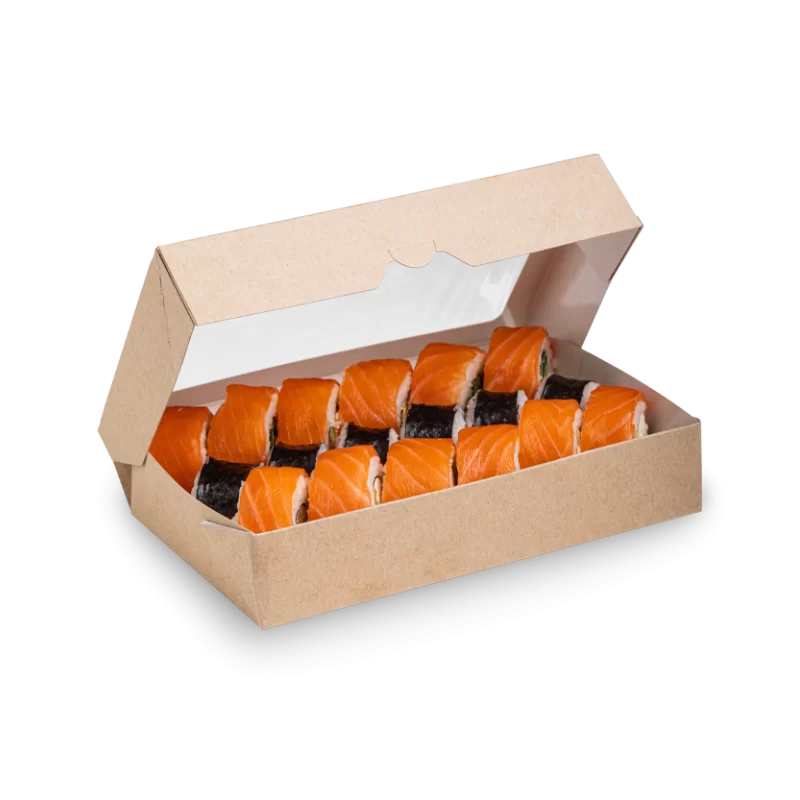 Kaste Eco ar caurspīdīgu logu 200x120x40mm