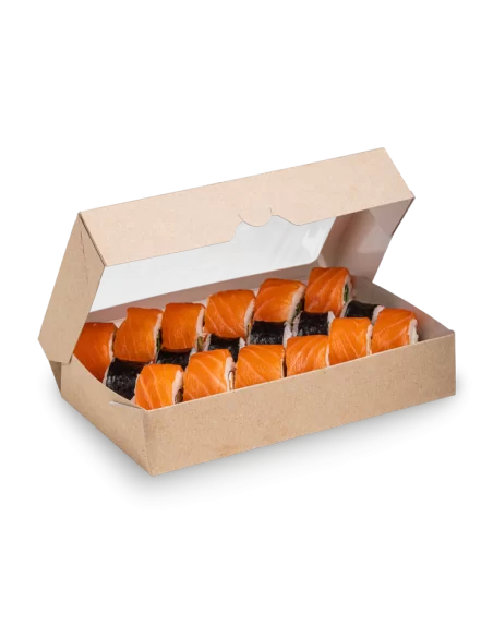 Läbipaistva aknaga Eco Tabox 1000 karp | DEKOPAKA.LT