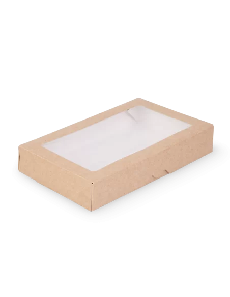 Läbipaistva aknaga Eco karp 200x120x40mm