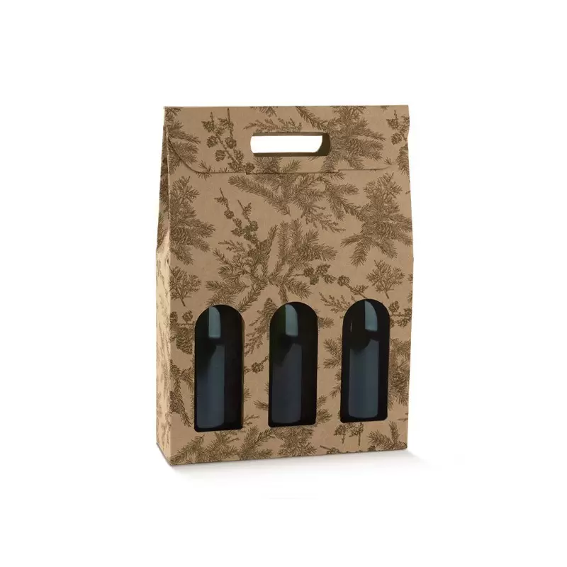 Ziemassvētku dāvanu kastes pudelēm Bottiglia