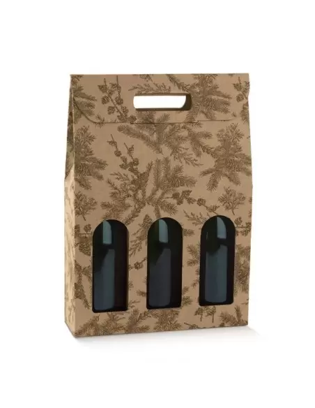 Ziemassvētku dāvanu kastes pudelēm Bottiglia