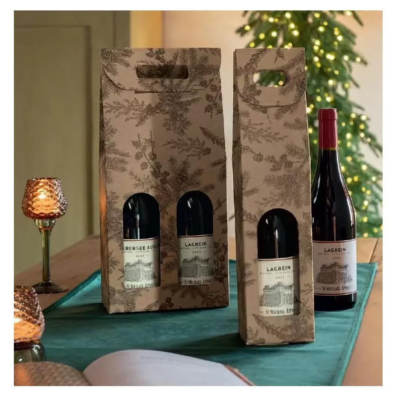 Ziemassvētku dāvanu kastes pudelēm Bottiglia