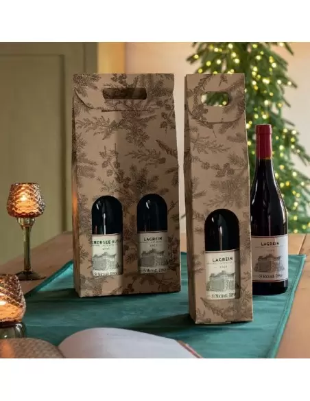 Ziemassvētku dāvanu kastes pudelēm Bottiglia