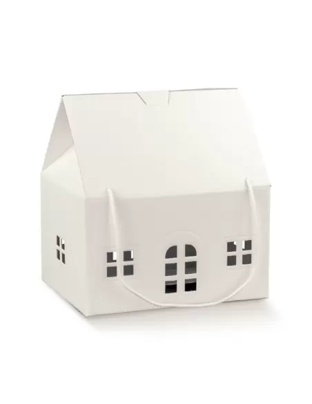 Box Casetta maja valge