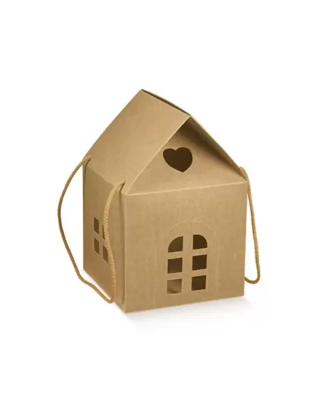 Box Casetta maja naturaalne pruun