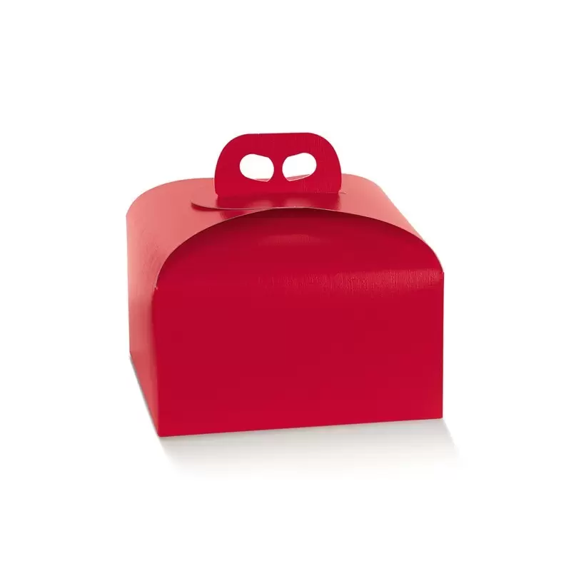 Panettone käepidemega punane