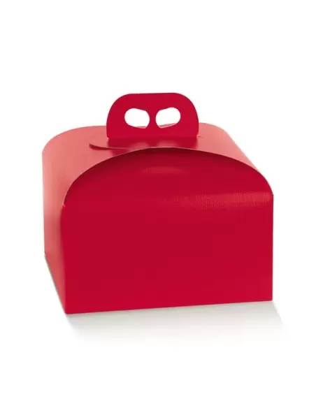 Panettone käepidemega punane