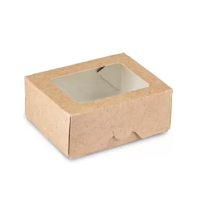 Läbipaistva aknaga Eco karp 100x80x40mm