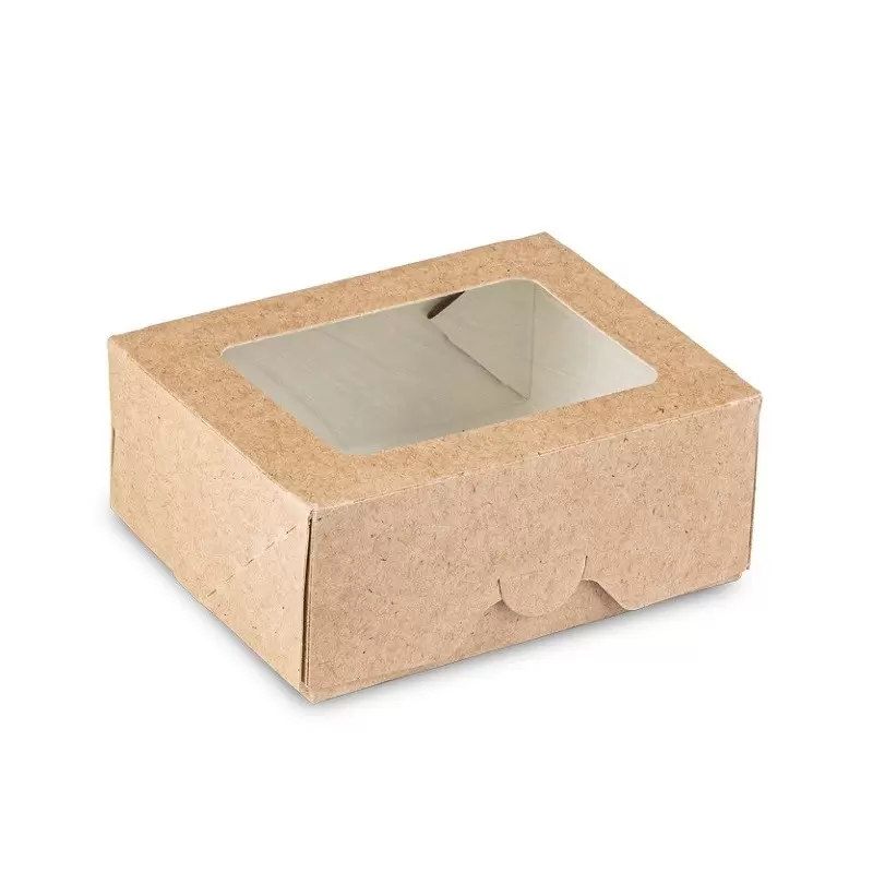 Kaste Eco ar caurspīdīgu logu 100x80x40mm