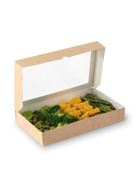 Läbipaistva aknaga Eco karp 260x150x40mm