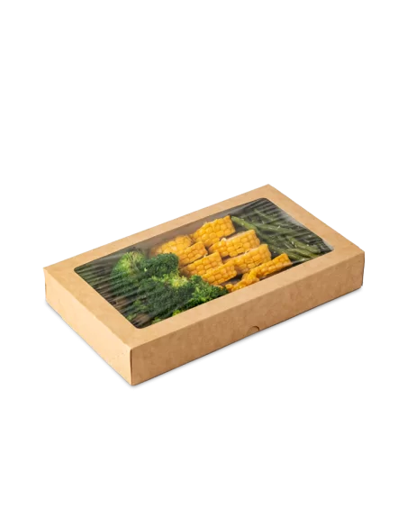 Läbipaistva aknaga Eco karp 260x150x40mm