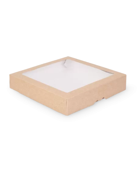 Läbipaistva aknaga Eco karp 200x200x45mm